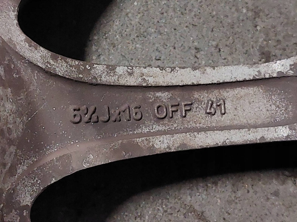 4x Alufelge 16 Zoll 6.5" 5x110 41ET Matt Schwarz 12785709 Saab 9-3 Rim Wheel FEL9530091645ja