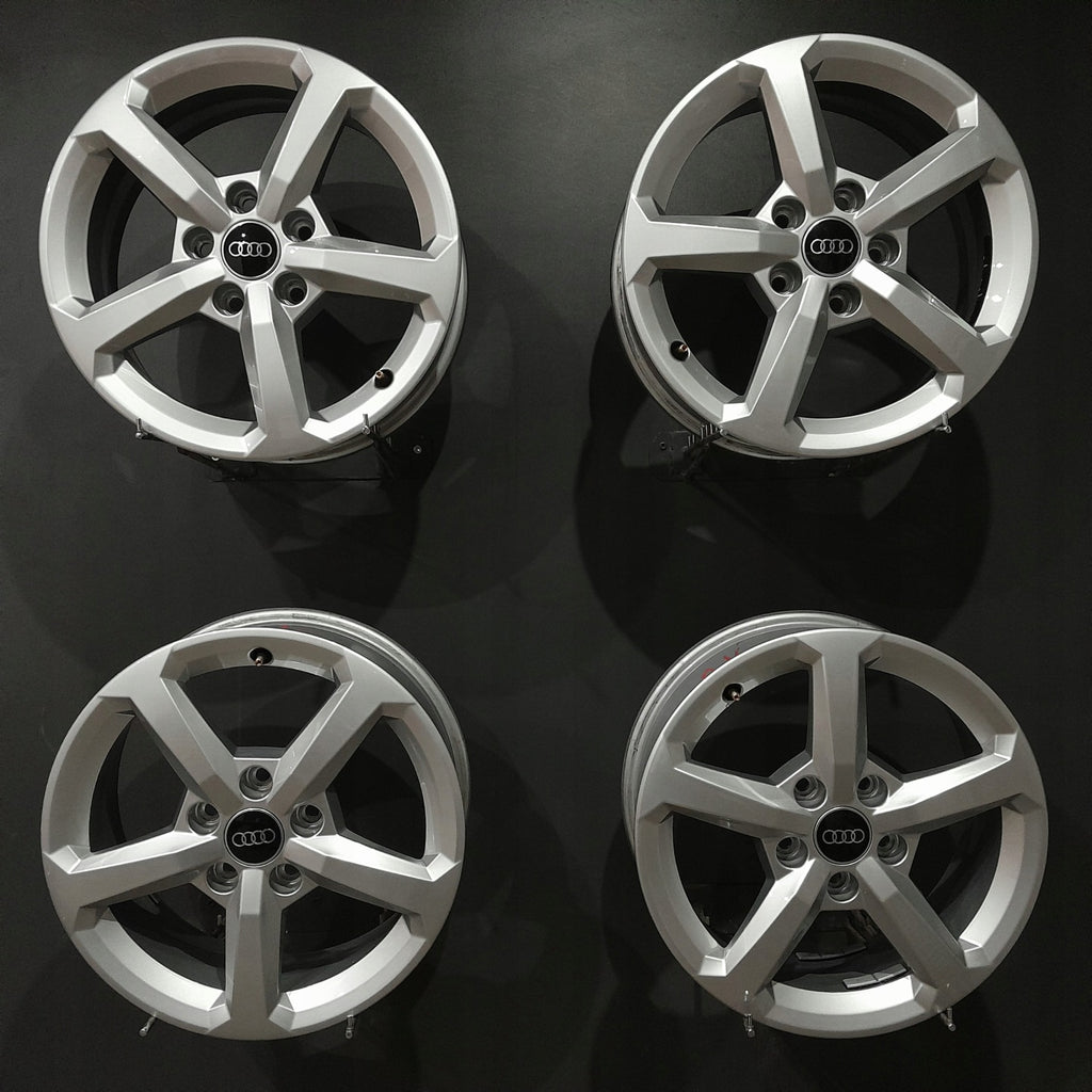 4x Alufelge 16 Zoll 6.0" 5x112 43ET Silber 81A071496A Audi Rim Wheel FEL3939620722fh