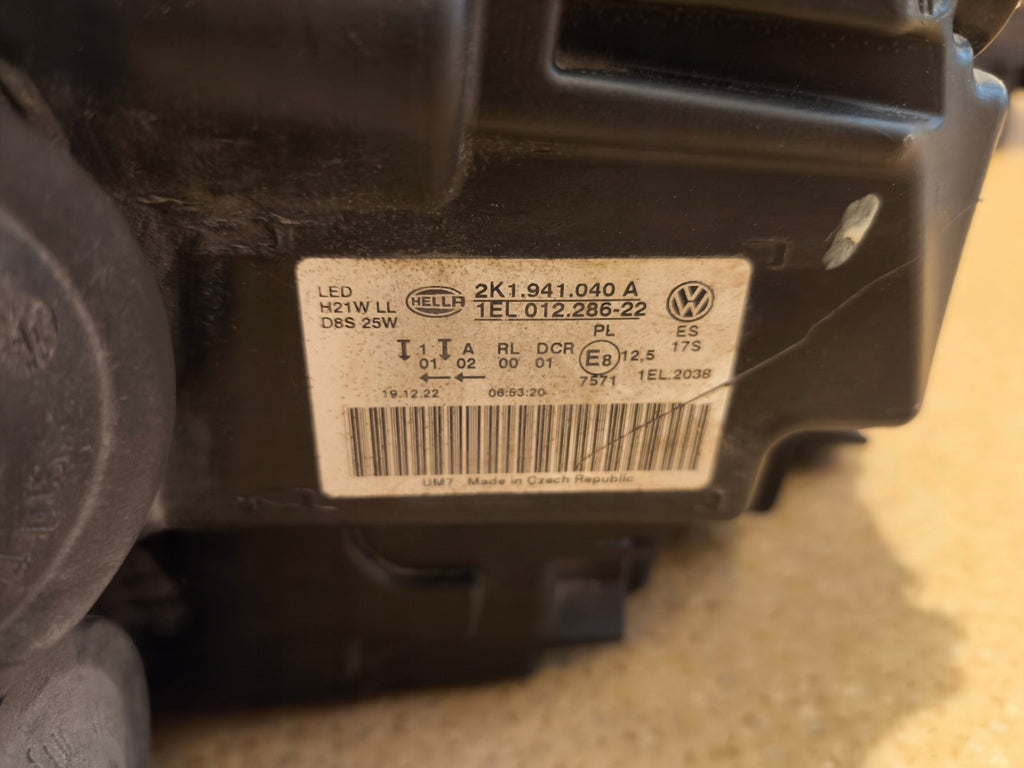 Frontscheinwerfer VW Caddy 2K1941040A Xenon Rechts Scheinwerfer Headlight SCH3129074736in