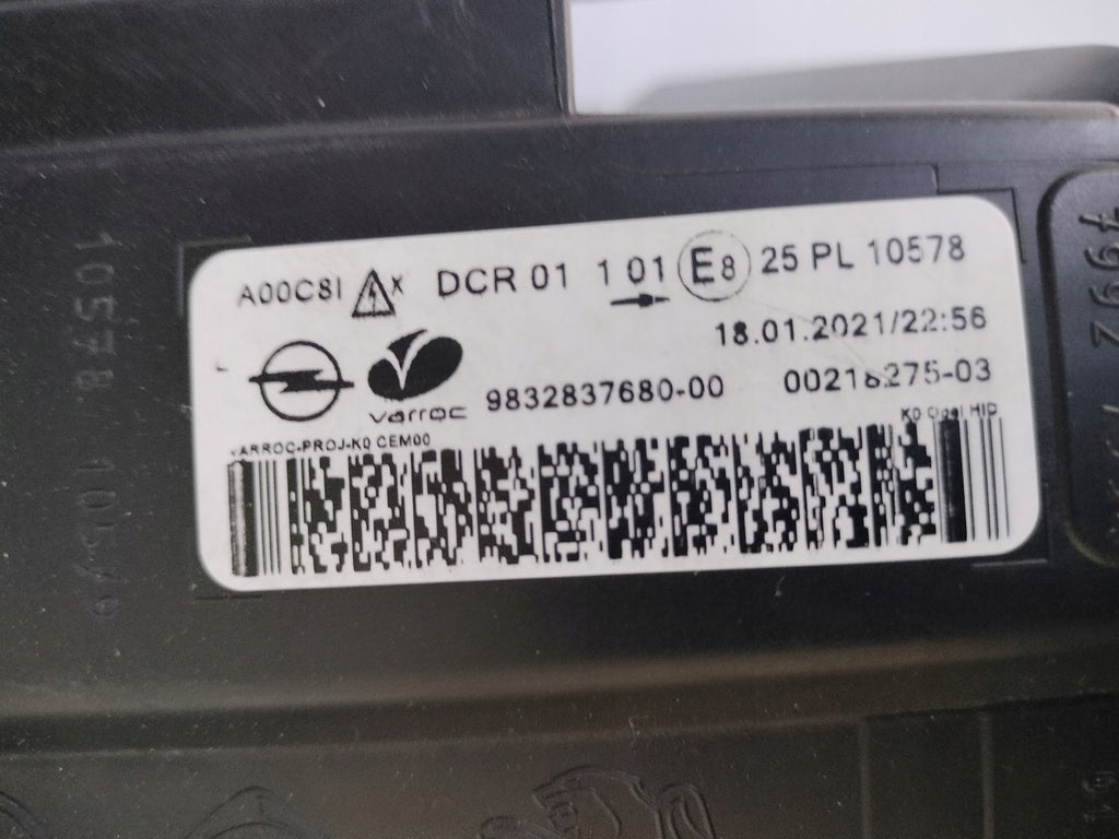 Frontscheinwerfer Opel Zafira Vivaro C 9832837680 Xenon Links Headlight