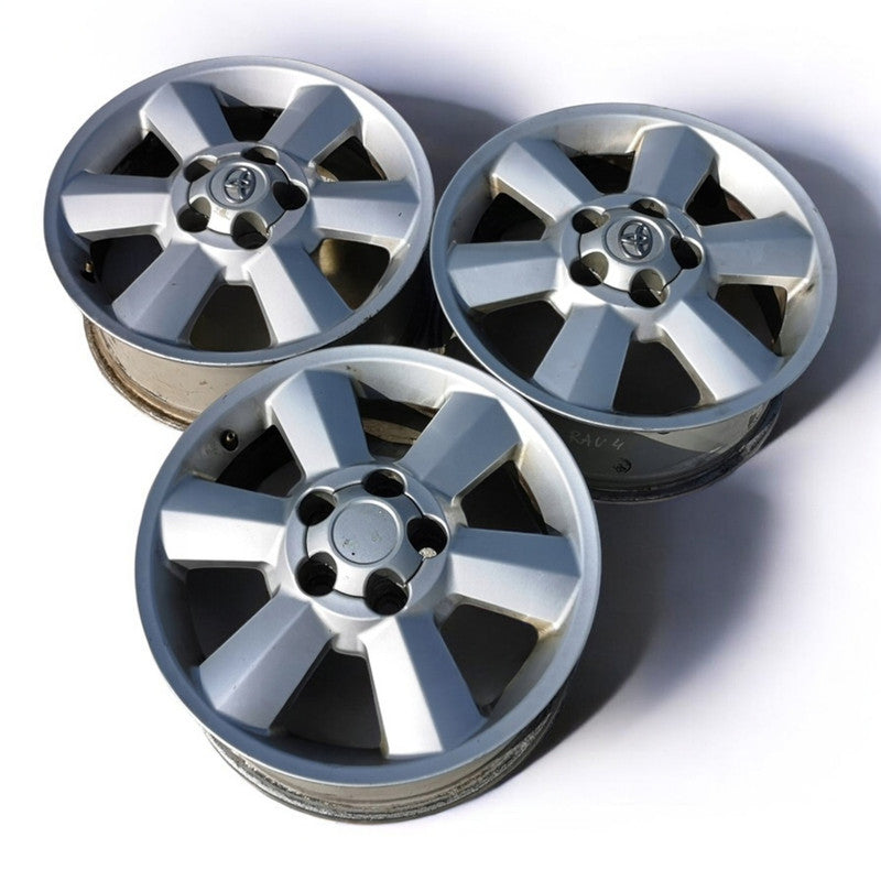 1x Alufelge 16 Zoll 6.5" 5x114.3 45ET Glanz Silber PZ406-X2671-ZC Toyota