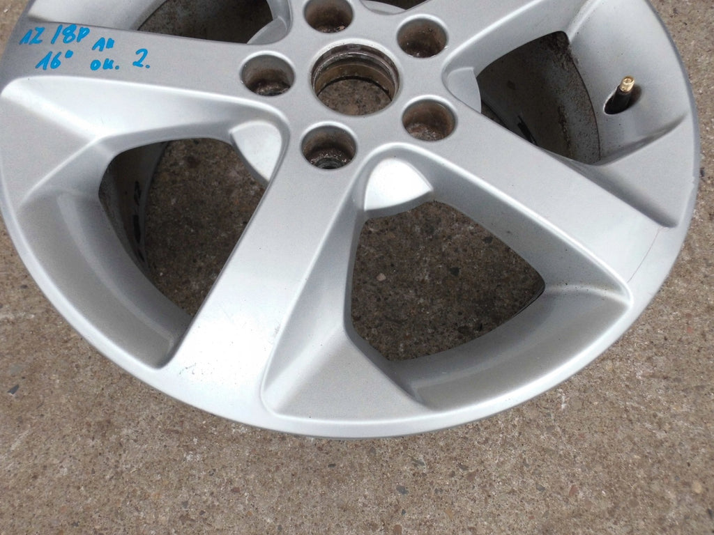 1x Alufelge 16 Zoll 6.5" 5x112 50ET Glanz Silber 1Z0601025AG Skoda Octavia Ii