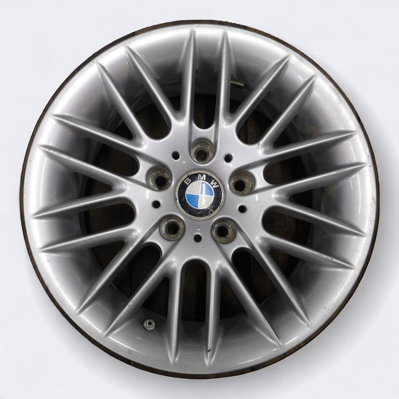 1x Alufelge 16 Zoll 7.0" 5x120 20ET Glanz Silber 67517627 BMW E60 Rim Wheel