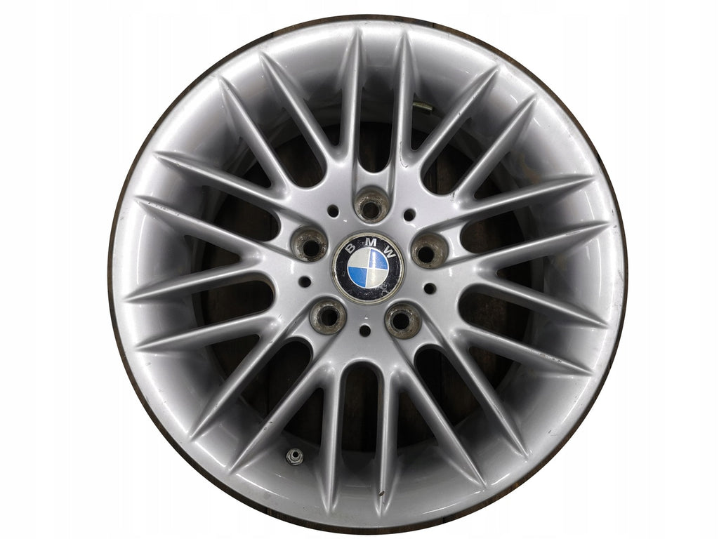 1x Alufelge 16 Zoll 7.0" 5x120 20ET Glanz Silber 67517627 BMW E60 Rim Wheel