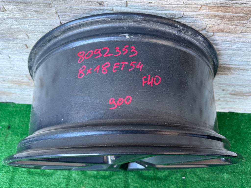 1x Alufelge 18 Zoll 8.0" 5x112 8092353 BMW 1 F40 Rim Wheel FEL1354519176ss