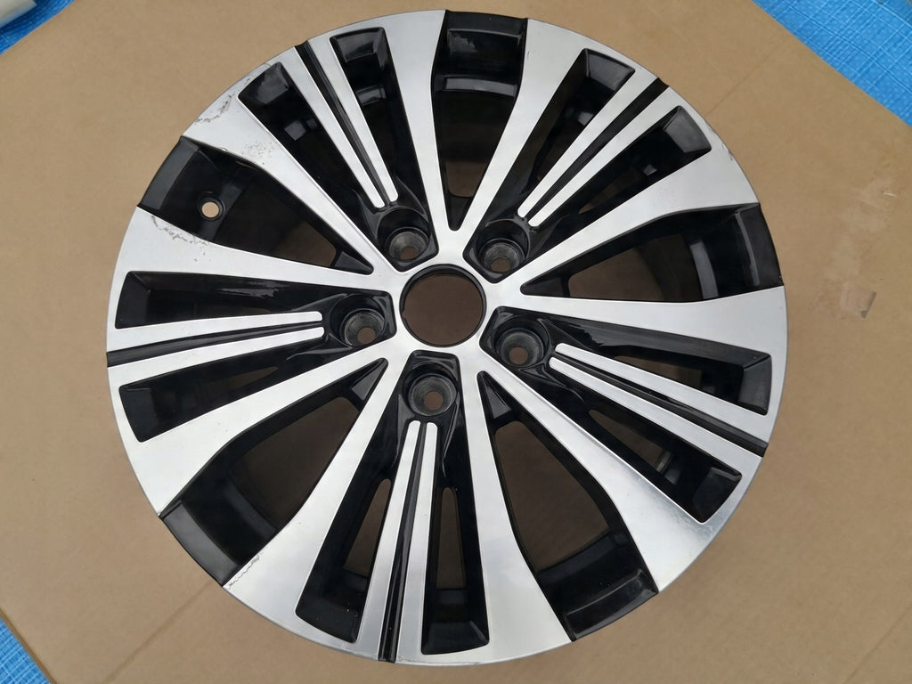 1x Alufelge 16 Zoll 6.5" 5x114.3 44ET Glanz Schwarz 403003206R Renault Zoe