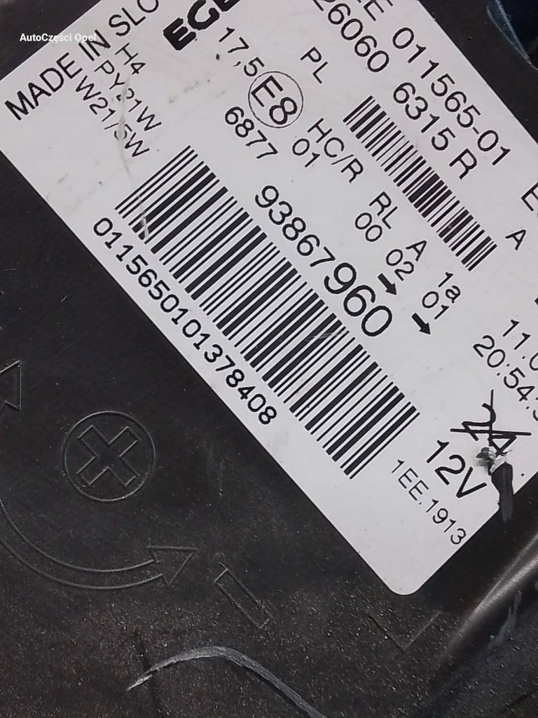 Frontscheinwerfer Opel Vivaro B 93867960 Links Scheinwerfer Headlight