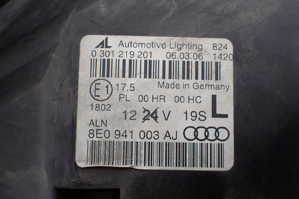 Frontscheinwerfer Audi A4 B7 8E0941003AJ 0301219201 Links Scheinwerfer Headlight