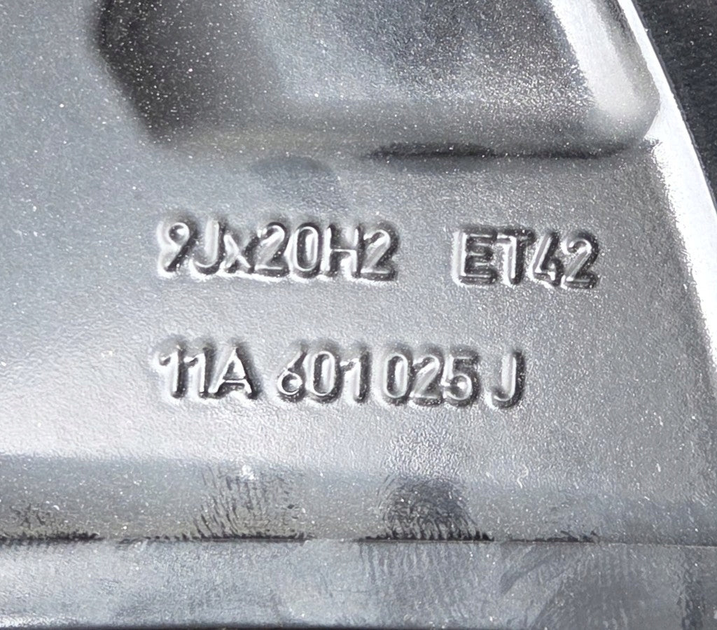1x Alufelge 20 Zoll 9.0" 5x112 42ET Glanz Silber 11A601025J VW Id.4 Rim Wheel FEL6303197417cq