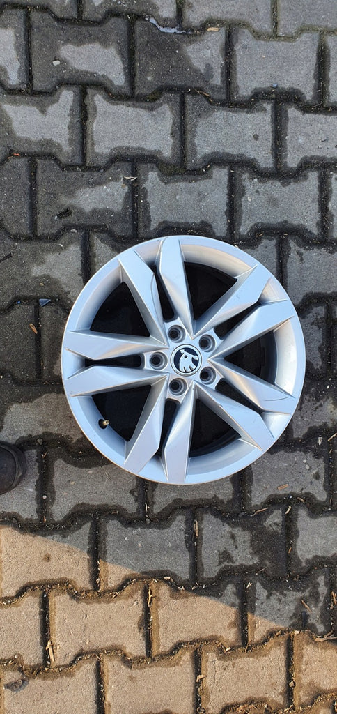1x Alufelge 16 Zoll 6.0" 5x100 45ET Glanz Silber 6VA601025 Skoda Fabia Iv FEL9532346425zz