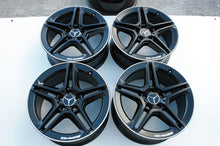 Load image into Gallery viewer, 4x Alufelge 18 Zoll 7.5" 5x112 44ET Matt Schwarz A2054019500 Mercedes-Benz Amg FEL7870386882tp