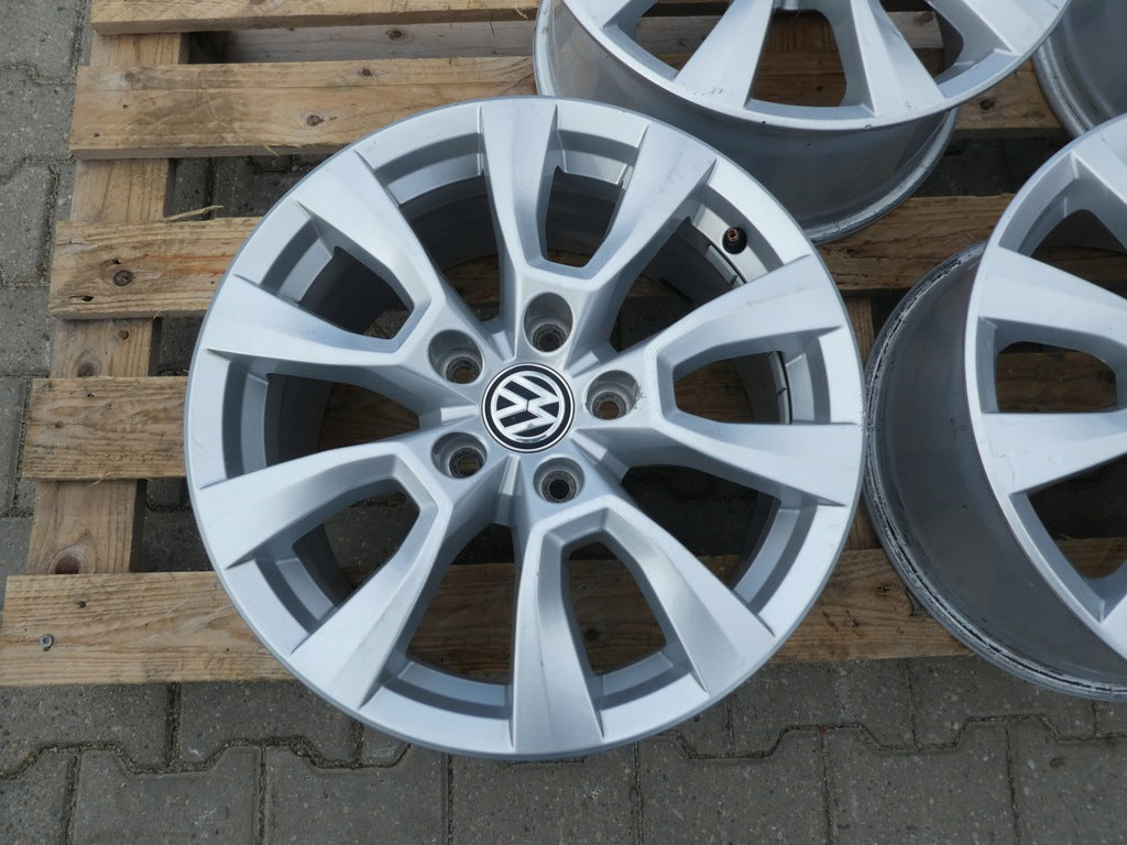 4x Alufelge 17 Zoll 8.0" 5x120 49ET Glanz Silber 2H6601025 VW Amarok Rim Wheel FEL6866505631aj