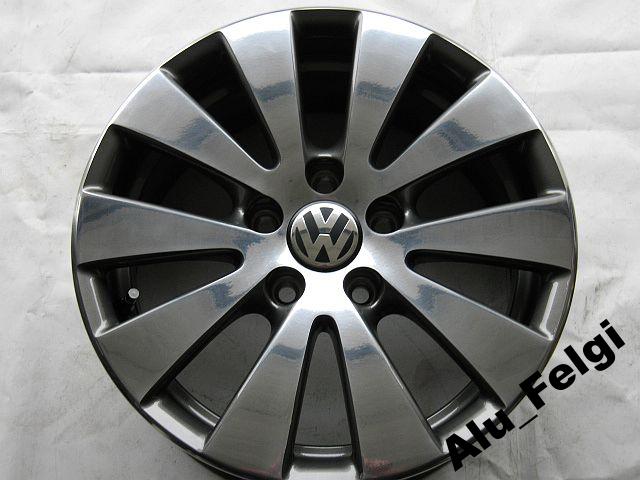 1x Alufelge 16 Zoll 7.0" 5x112 45ET Glanz Graphit 3C0601025C Mg Passat Rim Wheel