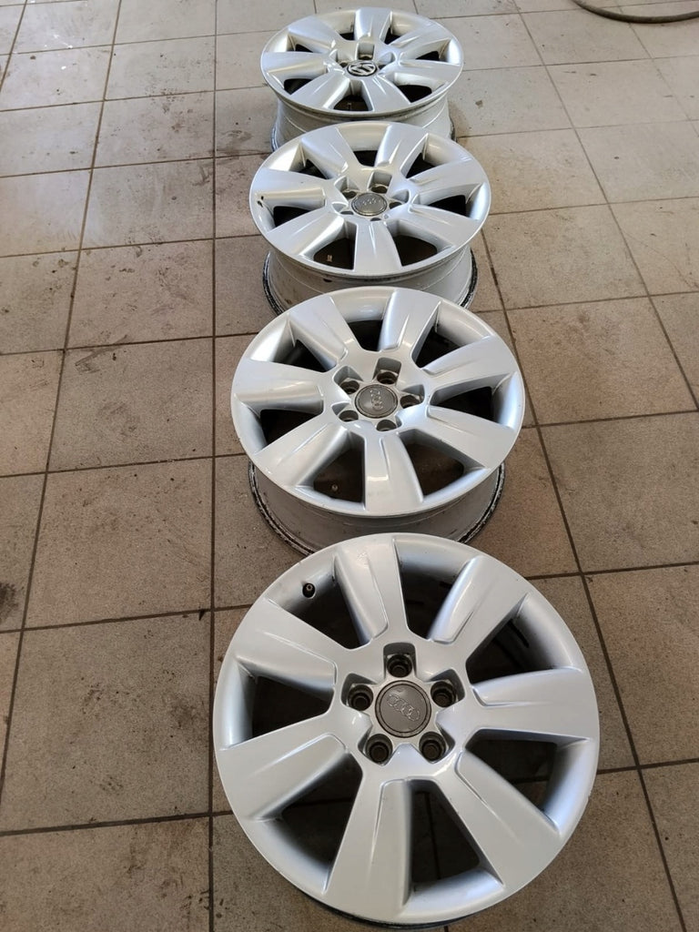 4x Alufelge 17 Zoll 7.0" 5x112 34ET Glanz Silber 4F0601025AS Audi Rim Wheel FEL2038003857cd