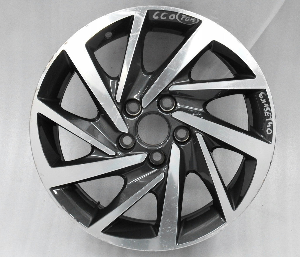 2x Alufelge 15 Zoll 6.0" 5x100 40ET Glanz Grau 6C0601025N Mg Polo Rim Wheel