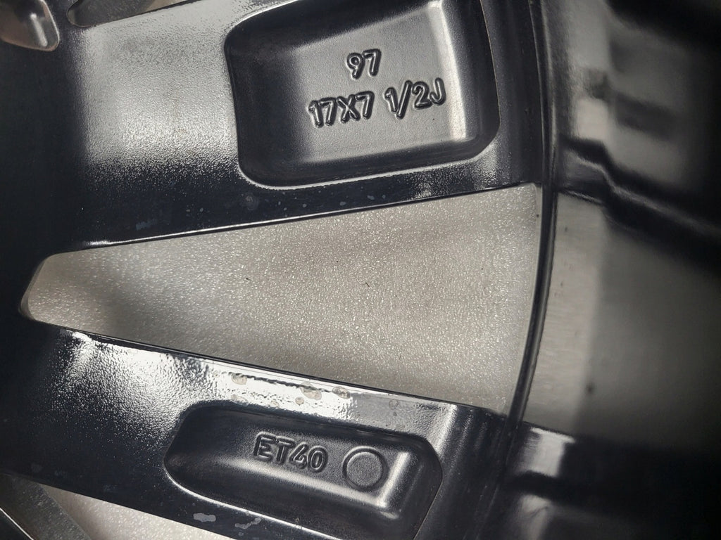 1x Alufelge 17 Zoll 7.5" 5x114.3 40ET Glanz Schwarz 42611-YYC00 Toyota Corolla FEL4884161318kg