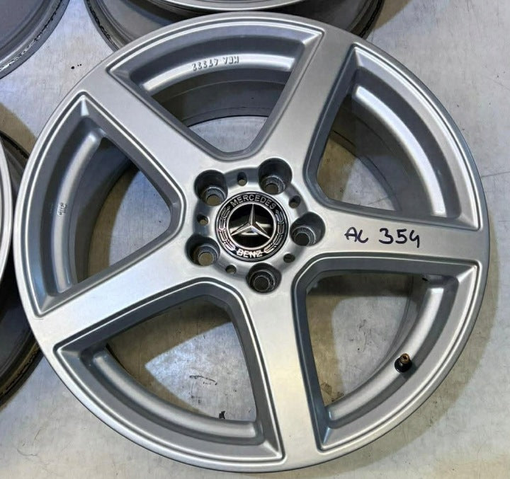 4x Alufelge 17 Zoll 7.5" 5x112 47ET Silber Rim Wheel FEL2332177484rf