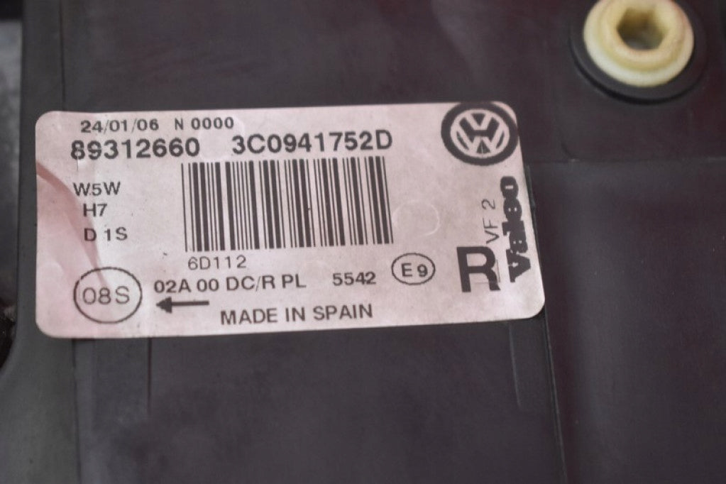 Frontscheinwerfer VW Passat 3C0941752D Bi-Xenon Rechts Scheinwerfer Headlight SCH7053498291rm