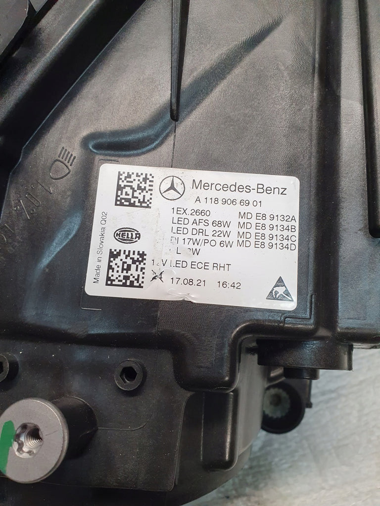Frontscheinwerfer Mercedes-Benz Cla A1189066901 LED Links Scheinwerfer Headlight SCH8614055165jq