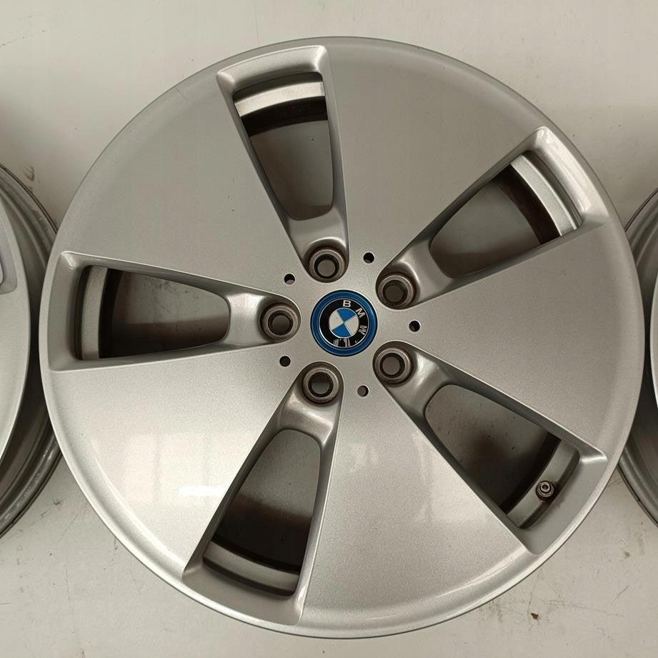 4x Alufelge 19 Zoll 5.0" 5x112 43ET Glanz Silber 6852053 BMW I3 I01 Rim Wheel FEL5955381064kv