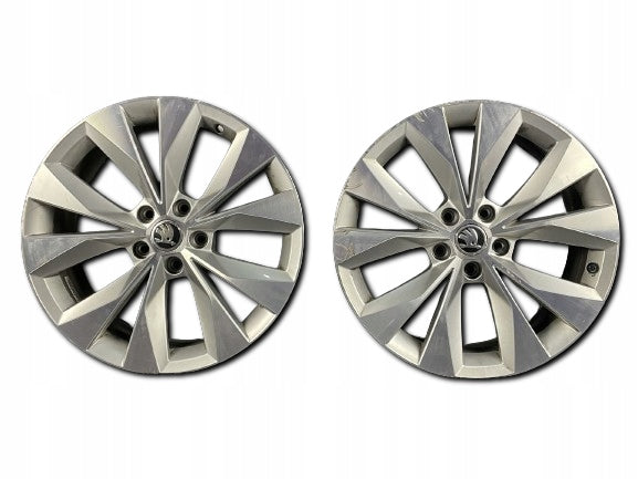 1x Alufelge 18 Zoll 8.0" 5x112 44ET Glanz Silber 3V0601025R Skoda Superb Iii FEL6661058833qc