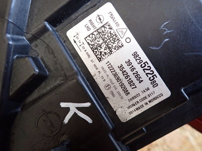 Frontscheinwerfer Opel Corsa F 39162654 Rechts Scheinwerfer Headlight