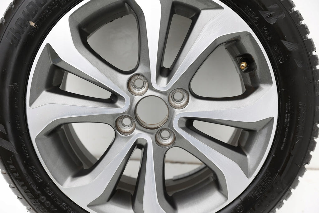 1x Alufelge 15 Zoll 6.0" 4x100 53ET Glanz Graphit 52910B9300 Hyundai I10 Mg