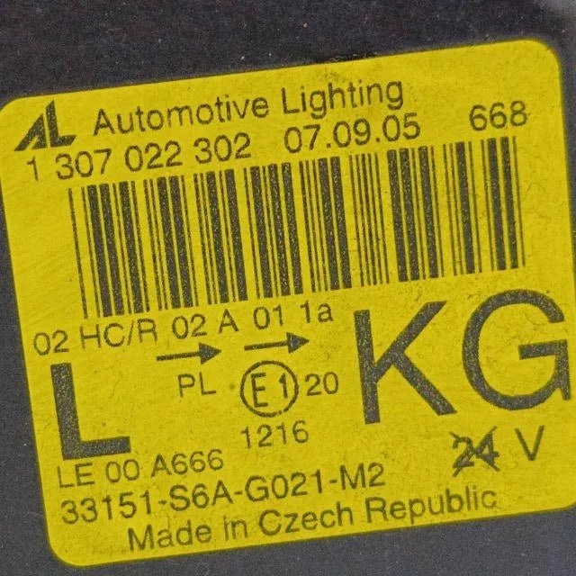 Frontscheinwerfer Honda Civic Hatchback I VII 1307022302 Links Headlight SCH4448699488ac