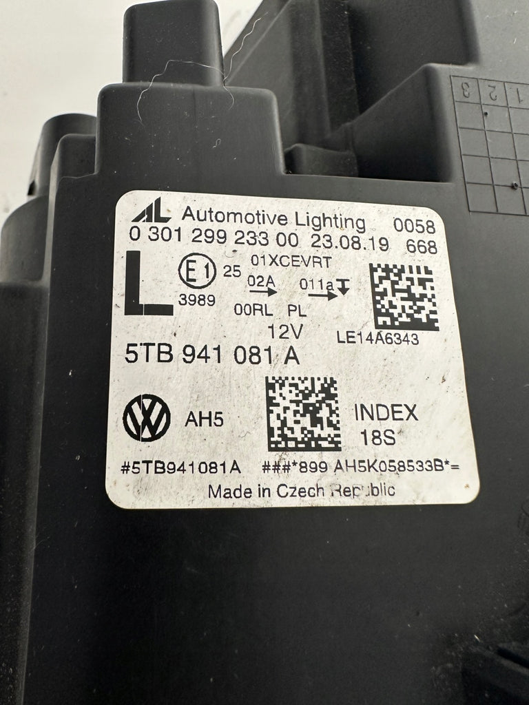 Frontscheinwerfer VW Touran 5TB941081A LED Links Scheinwerfer Headlight SCH9378630444zx