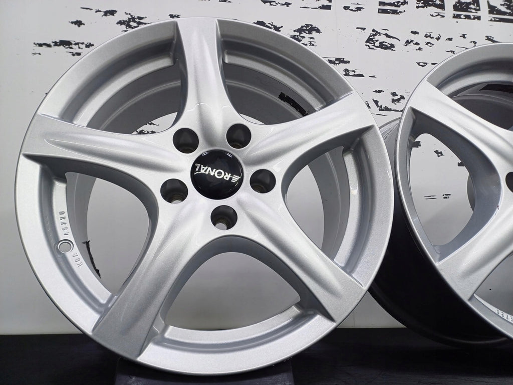 4x Alufelge 16 Zoll 7.5" 5x112 35ET Glanz Silber Seat Exeo Superb I Passat FEL5432915282ht