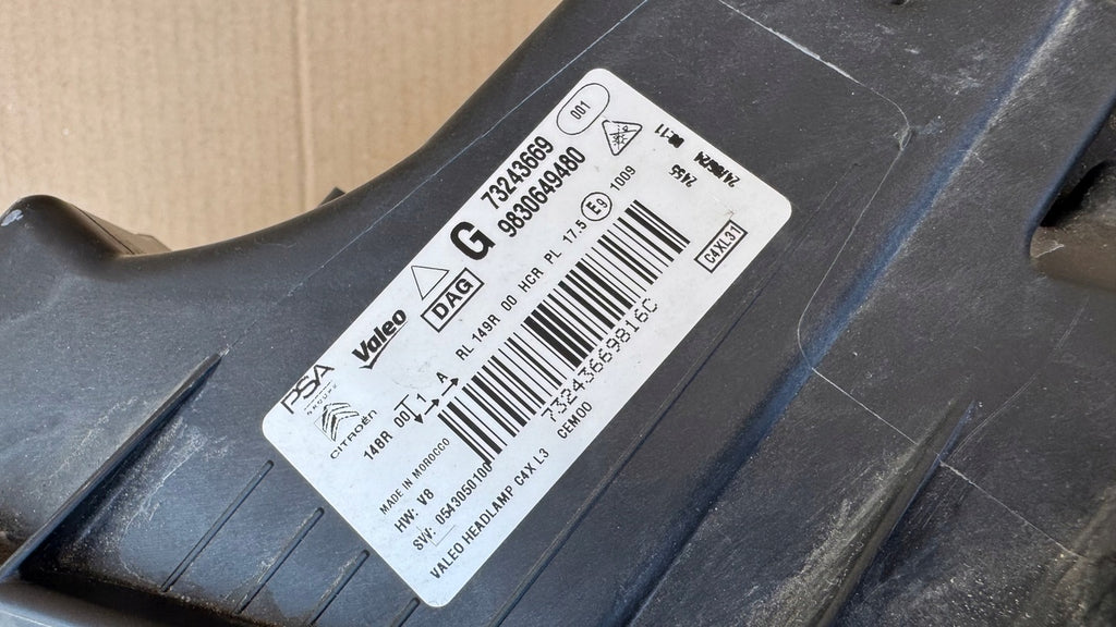 Frontscheinwerfer Citroën C4 III 9830649480 Full LED Links Headlight