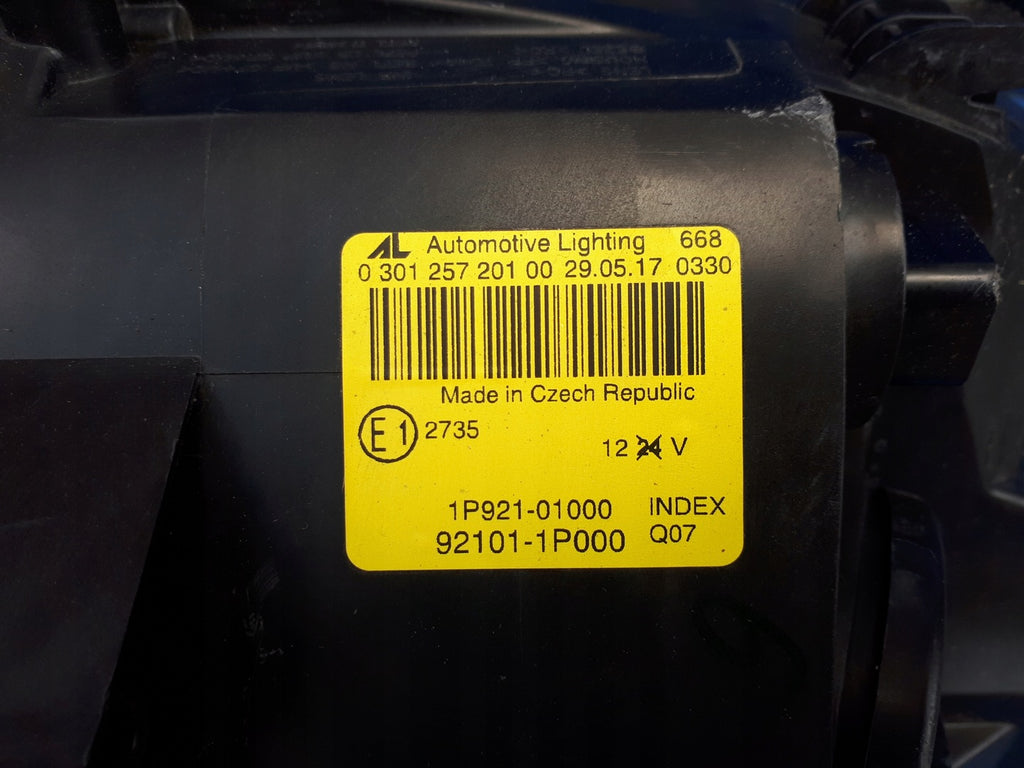 Frontscheinwerfer Kia Venga 92102-1P000 Ein Stück (Rechts oder Links) Headlight