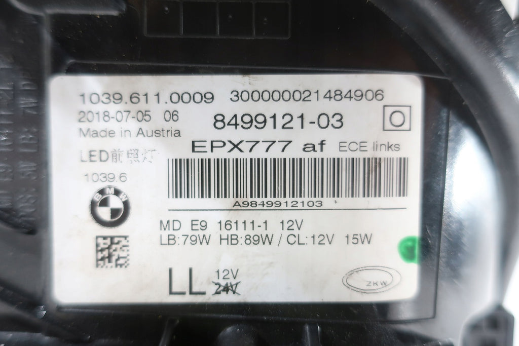 Frontscheinwerfer BMW 5 G31 G30 8499121-03 LED Links Scheinwerfer Headlight SCH6226720224zl