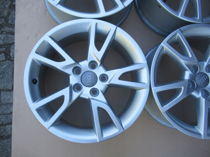 4x Alufelge 17 Zoll 6.5" 5x112 33ET Glanz Silber 8U0071497 Audi Rim Wheel FEL8289914765qx