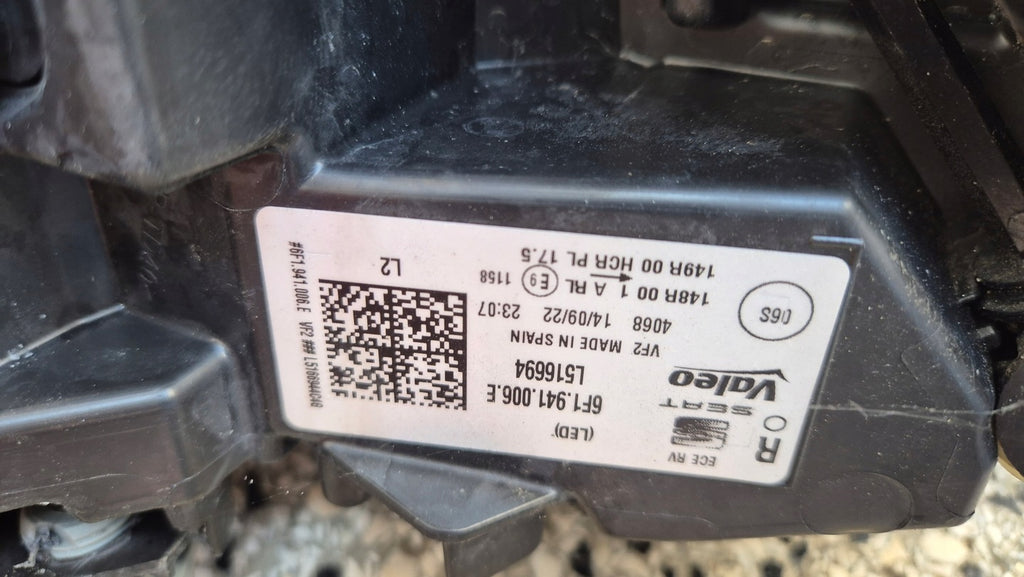 Frontscheinwerfer Seat Ibiza 6F1941006E LED Rechts Scheinwerfer Headlight