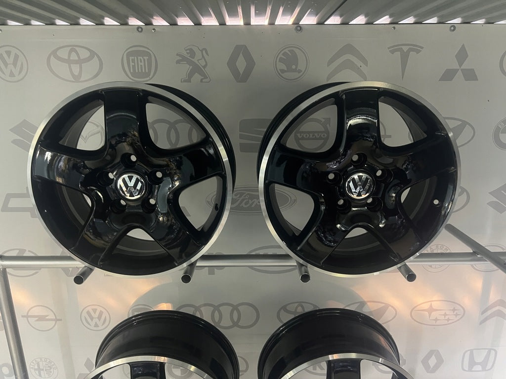 4x Alufelge 17 Zoll 7.0" 5x120 55ET Glanz Schwarz 7H0601025C VW Caravelle FEL4251576372dz