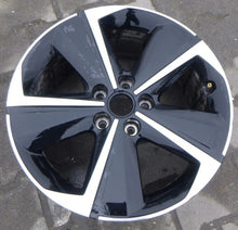 Load image into Gallery viewer, 1x Alufelge 17 Zoll 7.5" 5x108 44ET Glanz Schwarz 9847065380 Opel Astra FEL8661100584rn