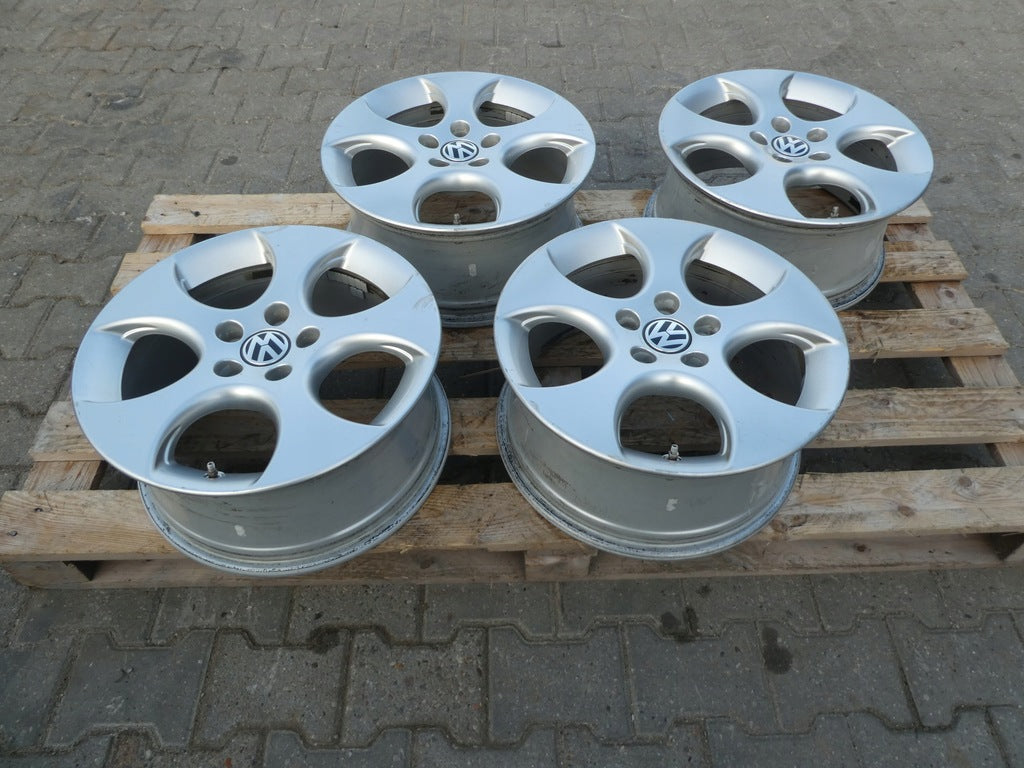 4x Alufelge 17 Zoll 7.5" 5x112 51ET Glanz Silber 1K0601025AC VW Rim Wheel FEL7301231187hn