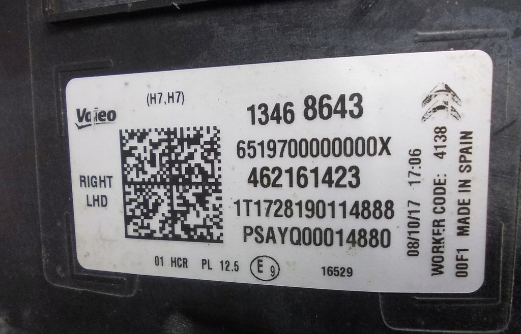 Frontscheinwerfer Citroën C3 Aircross 462161423 LED Rechts Headlight