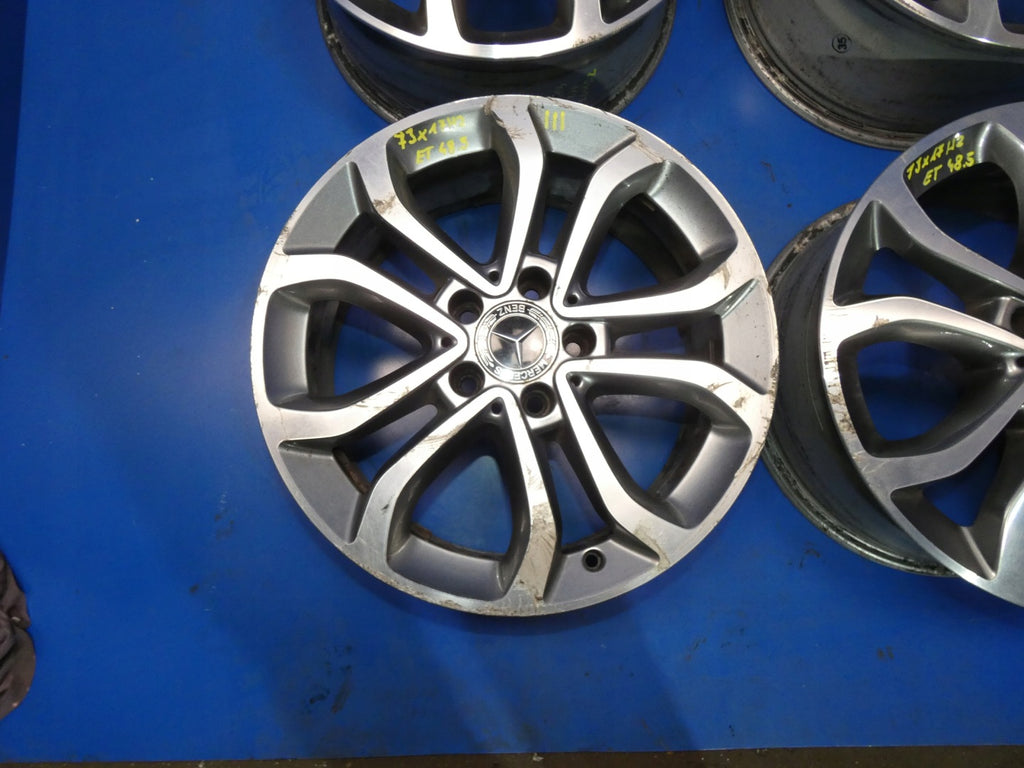 4x Alufelge 17 Zoll 7.0" 5x112 48ET Glanz Graphit Mercedes-Benz W213 W205 FEL7240132170ks
