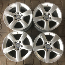 Laden Sie das Bild in den Galerie-Viewer, 4x Alufelge 16 Zoll 7.0" 5x112 37 5ET Silber Mercedes-Benz Rim Wheel FEL2833474445kf