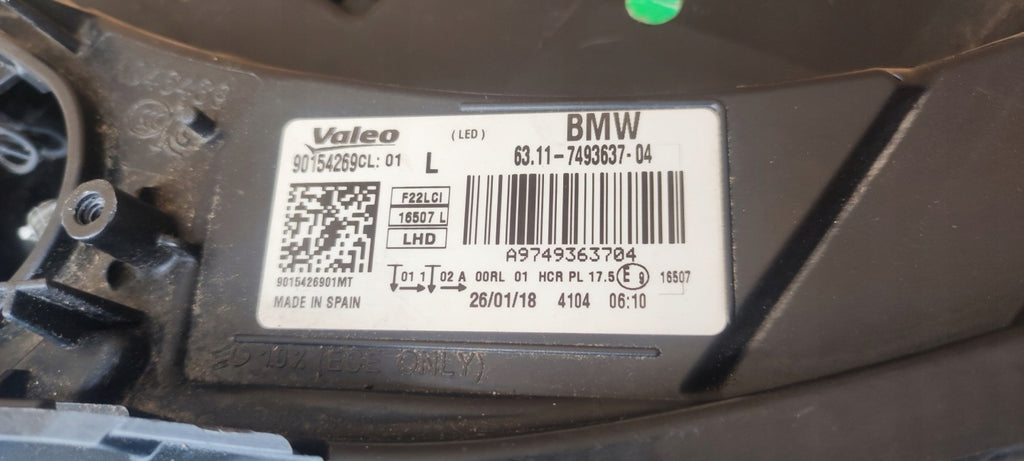 Frontscheinwerfer BMW 2 F22 F87 F23 7493637-04 Links Scheinwerfer Headlight SCH6323994333ng