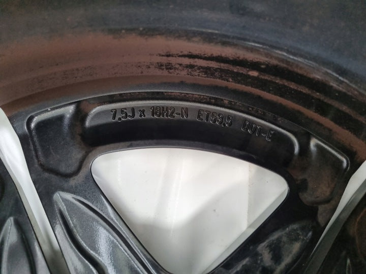 1x Alufelge 18 Zoll 7.5" 5x112 53 5ET A2434011700 Mercedes-Benz Eqa Rim Wheel FEL3636304558ky