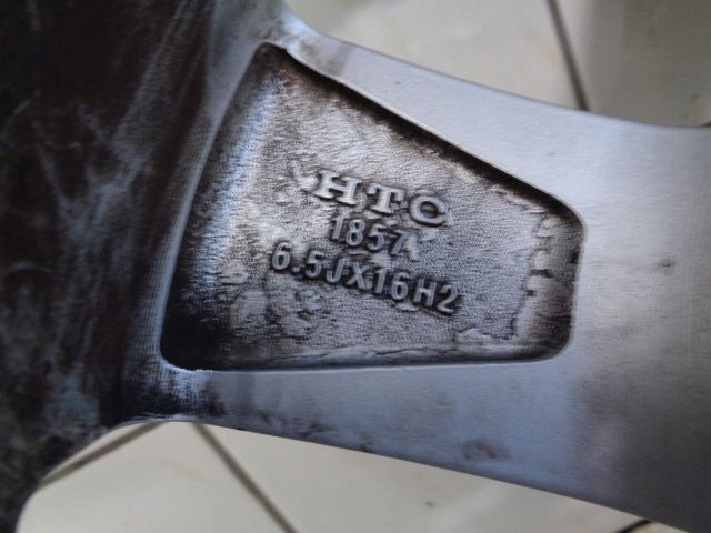 1x Alufelge 16 Zoll 6.5" 5x114.3 Glanz Silber WH24-65016 Mercedes-Benz W203 FEL7065402764re