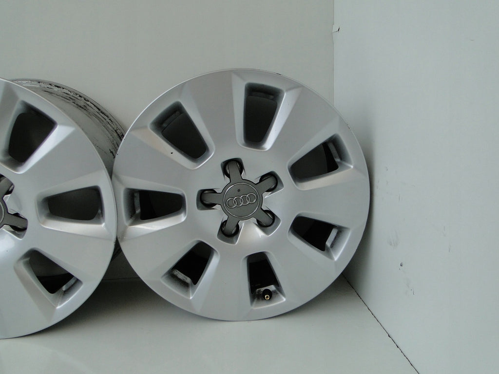 4x Alufelge 16 Zoll 7.5" 5x112 37ET Silber Audi Rim Wheel