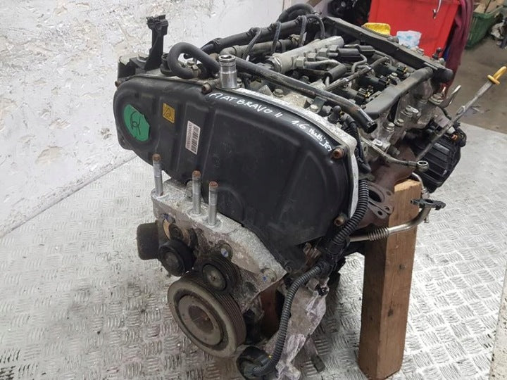 Motor Fiat Bravo II 1.6 JTD Diesel Engine Komplett MOT7707116122gn