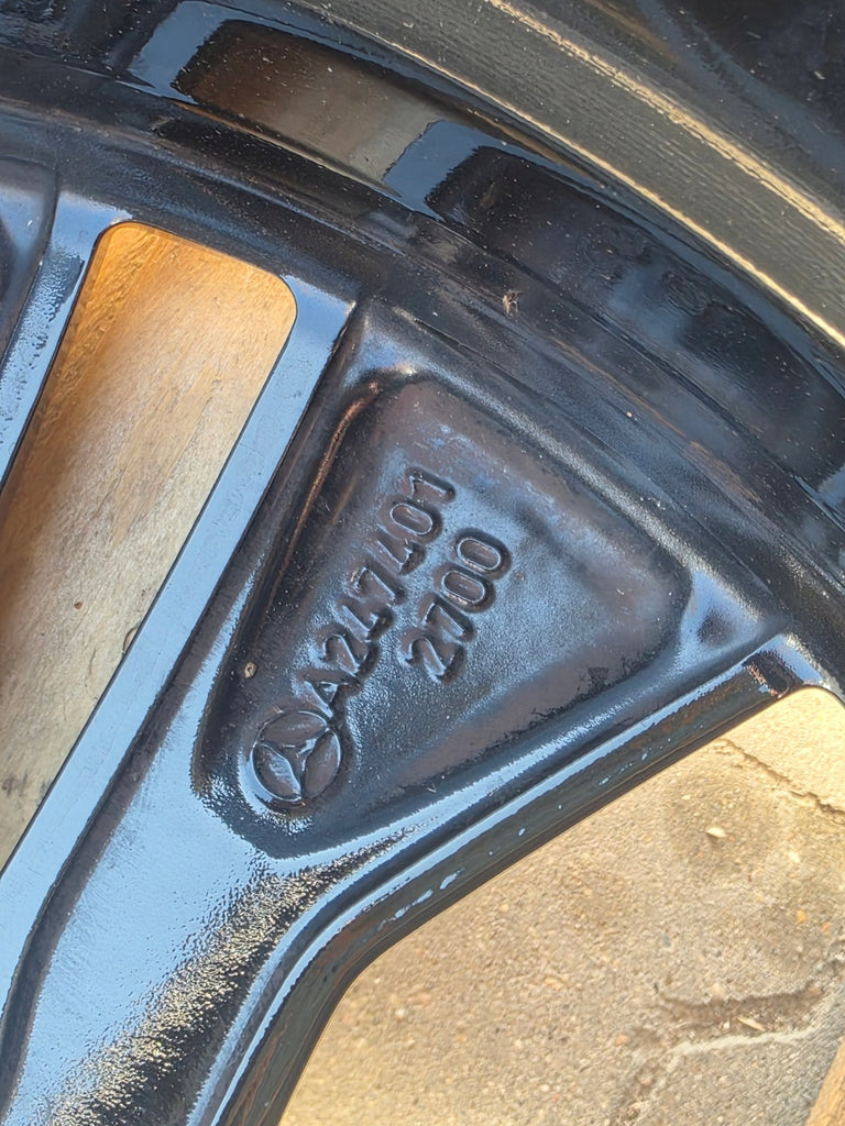 1x Alufelge 18 Zoll 7.5" 5x112 53ET Glanz Schwarz A2474012700 Mercedes-Benz FEL1340483815zj