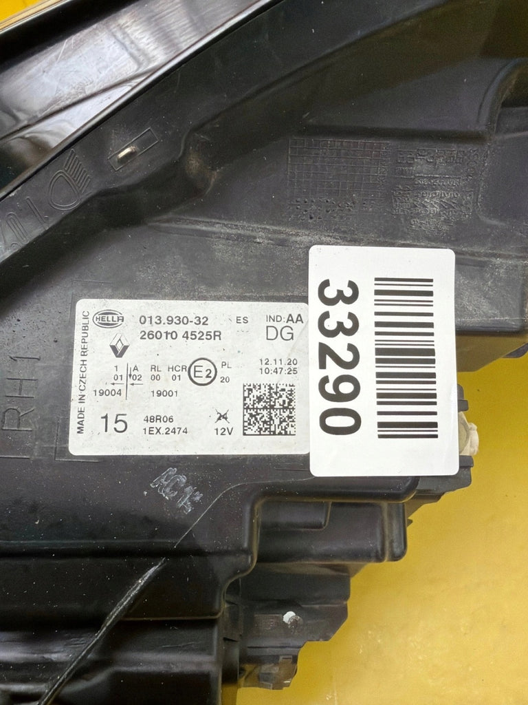 Frontscheinwerfer Renault Captur 260104525R LED Rechts Scheinwerfer Headlight SCH7609707707ue