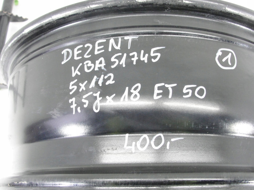 1x Alufelge 18 Zoll 7.5" 5x112 50ET KBA51745 Rim Wheel FEL7236992871en