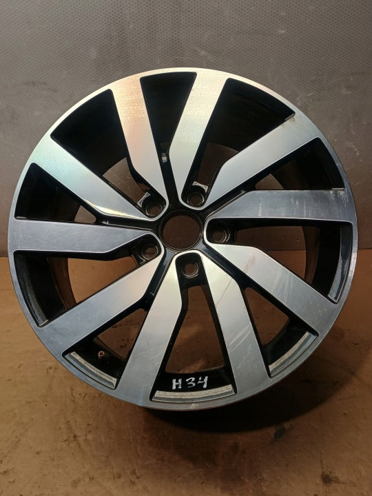 1x Alufelge 18 Zoll 7.5" 5x112 51ET Glanz Schwarz 5G0601025AL VW Golf VII I FEL3745936573hl
